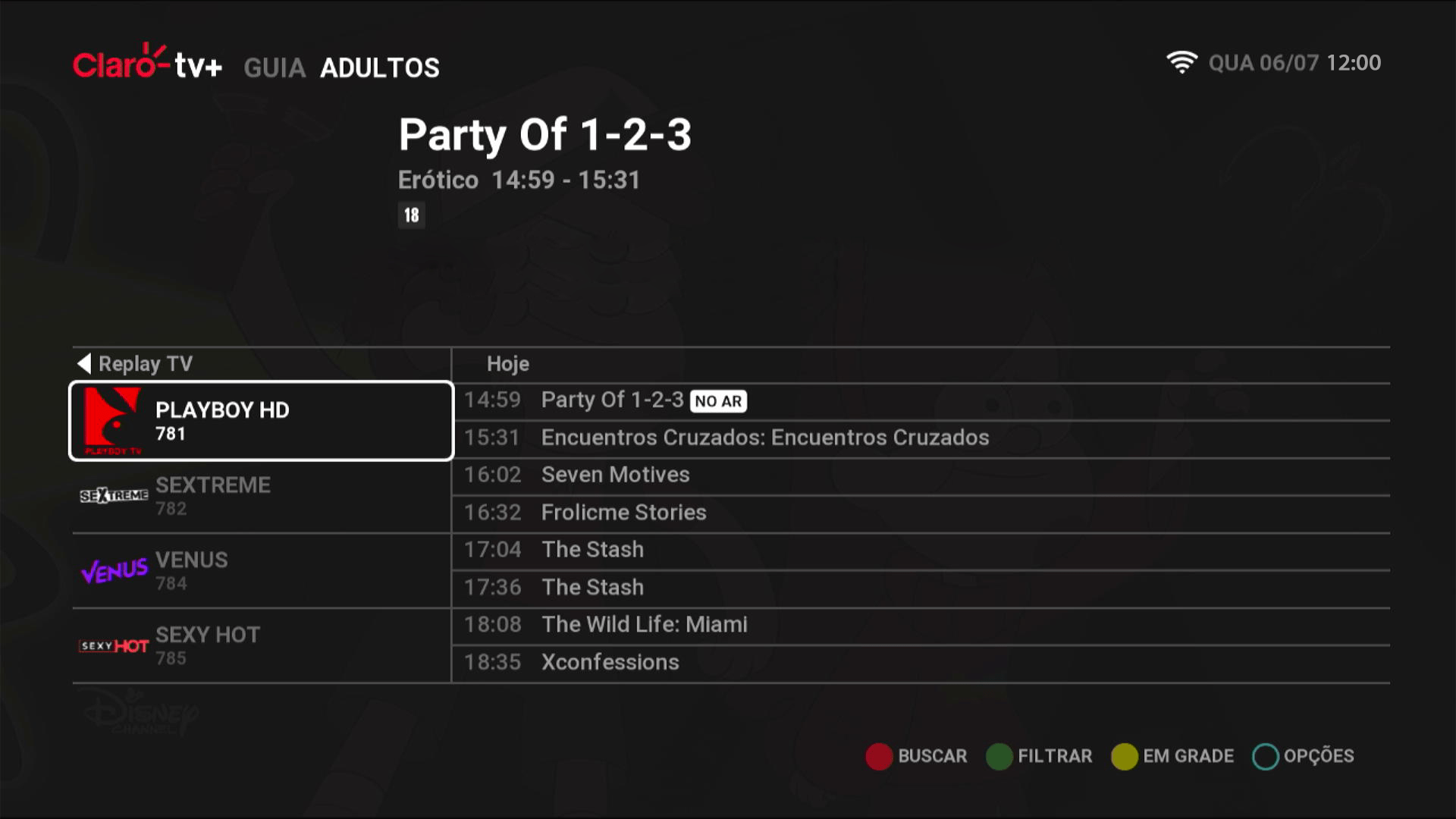 Claro TV+ HD Interface de TV